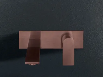 3.6 - 2 hole wall-mounted stainless steel washbasin mixer by Rubinetterie Treemme - view 2